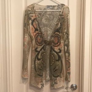 Spy zone exchange sweater with metal buckle